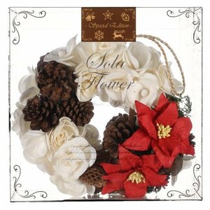 Christmas Sola Flower Wreath【 クリスマス エディション 】ソラフラワー リース Poins