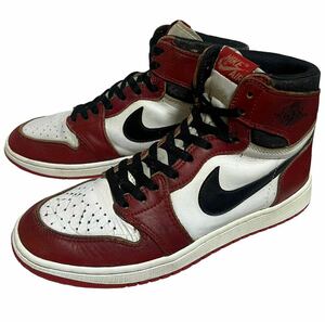 ビンテージ 85年 韓国製 NIKE AIR JORDAN 1 ORIGINAL CHICAGO ナイキ エアジョーダン 1 シカゴ 赤/白/黒 オリジナル US9.5 27㎝