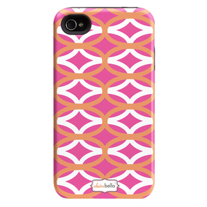 即決・送料込)【衝撃に強いデザインケース】Case-Mate iPhone 4S/4 Hybrid Tough Case Clairebella - Ovalicious Pink