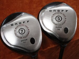 ■ オノフ フェアウェイ 5W 7W 18度 21度 スムースキック MP-1 S 中古 FW 5番 7番 ONOFF FAIRWAY 2002 ■