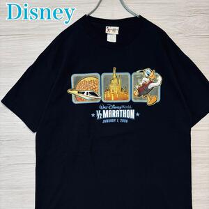 【入手困難】Disney ディズニー　ドナルド　Tシャツ　Lサイズ　半袖　海外輸入　一点物　キャラクター　ゆったり　オーバーサイズ