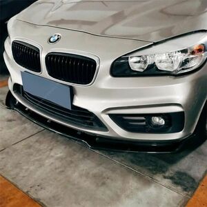 【送料無料】 フロントバンパー リップスポイラー ブラック タイプ2 BMW 2シリーズ F45 F46 2014-2020 フロント リップ スポイラー