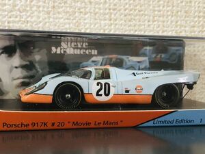 激レア！333台限定！特注 1/43 スパーク ポルシェ 917K 映画 栄光のル・マン スティーブ マックイーン 1970 検 908 910 911 934 935 956