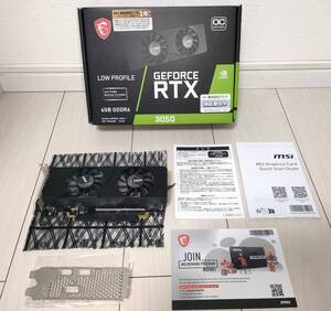 【美品】MSI GeForce RTX 3050 LP 6G OC（動作OK）