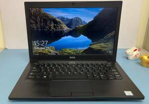 中古ノートパソコン★Windows10★DELL Core i5-7300U/@2.70GHz/8GB/M.2 128GB/12インチ以上★