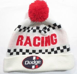 【ダッジ】Dodge RACING DIVISION◆ニット帽 ニットキャップ◆フリーサイズ