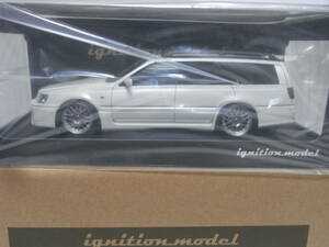 イグニッションモデル 1/18 Nissan STAGEA 260RS WGNC34 Pearl White 日産 ステージア パールホワイト BBS RG-Rホイール IG2885