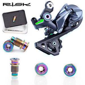 Risk チタンボルト 軽量 リアディレーラー ディレイラー シャフト Ultegra アルテグラ R8050 RD-R8000-GS SS 105 r9150 R7000 R9100 (11)