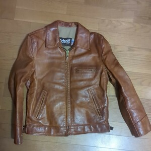 Schott U64 36　レザージャケット　襟有り