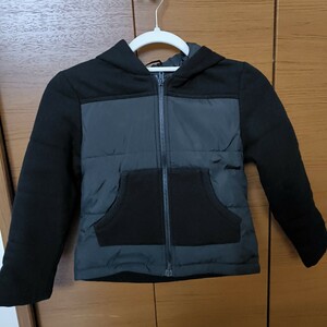 コムサイズム キッズ 130 ブラック ジップアップ アウター ジャンパー 黒 ブラック こども服 処分価格