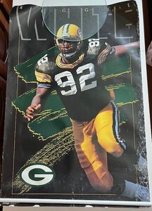 NFL GREEN BAY PACKERS レジー・ホワイト　REGGIE WHITE パッカーズ　ポスター　