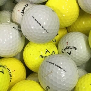 ロストボール キャロウェイ クロムソフト X含む 年代混合 20個 Bランク 中古 ゴルフボール ロスト Callaway エコボール