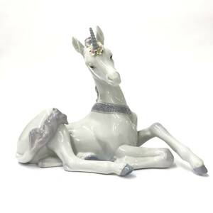 【230265】LLADRO リヤドロ リアドロ 5826 リトルユニコーン フィギュリン 陶器人形 置物