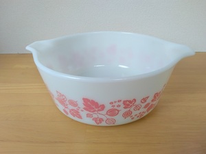 パイレックス　キャセロール　グーズベリー　1 1/2PT.　OLD PYREX　Gooseberry　USA　ビンテージ