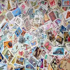 【Ａ】使用済み外国切手 500枚セット 紙モノ ジャンクジャーナル ヴィンテージ