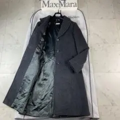 カシミヤ混◎マックスマーラ　MAX&Co. チェスターコート　ロング丈