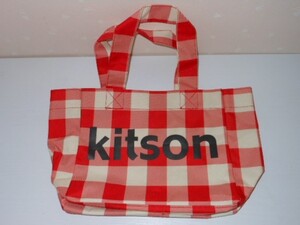 　　◆　Cath Kidston　キャスキッドソン　◆ 赤いチェック　トートバッグ