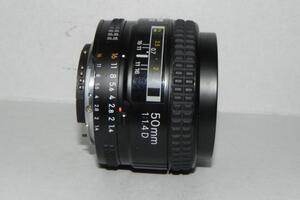 **中古品　Nikon AF Nikkor 50mm f/1.4 Dレンズ*