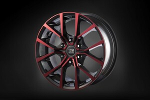 ハイエース アクト ゼロブレイク フォース 17x6.5 +38 6H-139.7 BP/キャンディレッド ナスカー 215/60R17 200系 17インチ