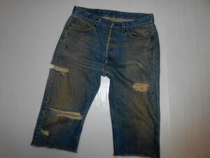 USA製☆８０S リーバイス　Levis 501　ジーンズ　カットオフ 　　W３６　 ビンテージ　　　　（３Eハ大