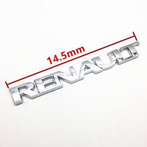 【ゆうパケット送料込】RENAULT(ルノー) 3Dエンブレム 縦1.7cm×横14.5cm プラスチック製 