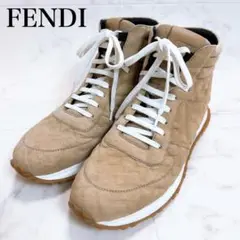 FENDI FF Embossed Suede Sneakers ズッカ柄