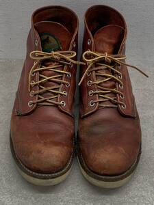 E◆ ※キズ、汚れ等有　RED WING /レッドウィング /ブーツ /半円犬タグ /8166 /サイズ 9D(約27.5CM)