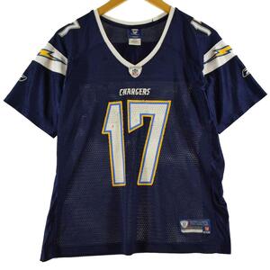 古着 NLF ONFIELD NFL LOS ANGELES CHARGERS ロサンゼルスチャージャーズ メッシュ ゲームシャツ M /eaa317080 【SS2309】