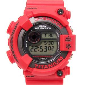 美品 CASIO G-SHOCK Gショック DW-8200F-4JR FROGMAN 2000年 フロッグマン 1294 赤蛙 ELバックライト デジタル レッド 28007808