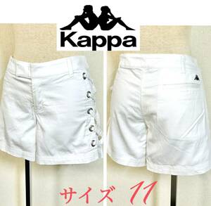 Kappa GOLF Kappa カッパ　ゴルフウェア　ショートパンツ　裏地あり　OMINIマーク　ホワイト　レディース11