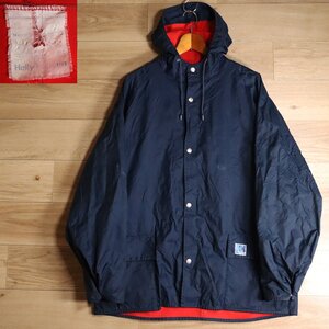 C7S/K6.12-1　Helly Hansen　ヘリーハンセン　ナイロンジャケット　パーカー　シェルジャケット　スナップボタン　M　ネイビー　古着