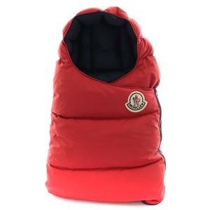 モンクレール MONCLER SACCO PORTA BEBE おくるみ お包み ジップ ダウン ナイロン 赤 レッド /AN40 キッズ