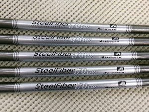 ■中古■スチールファイバー■SteelFiber■i70cw■フレックスR■5本(6～P用)■アイアン用シャフト■