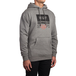 新品送料無料 HUF Stoops 84 pullover / gray ハフ メンズ 長袖 フードパーカー グレー スウェット M L プルオーバー hoodie