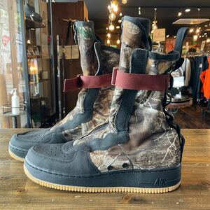 NIKE SF AIR FORCE 1 HIGH ナイキ エアフォース1ハイ リアルツリー AA1128-004 size 28cm ほぼ未使用品 本体のみ シューレース欠品