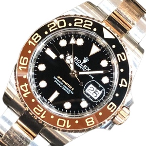 ロレックス ROLEX GMTマスター2 126711CHNR ステンレススチール PG/SS 腕時計 メンズ 中古