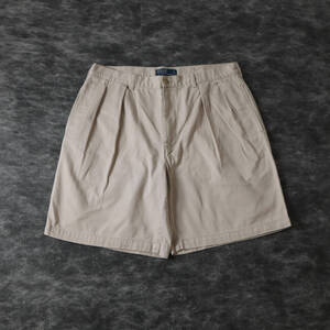 P910 Polo by Ralph Lauren 2tuck Wide Classic Chino Shorts ラルフローレン 90s 2タック クラシックチノ ワイド ハーフパンツ 短パン W38