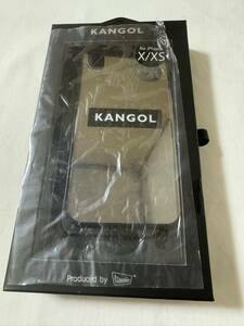 KANGOL iPhoneケース iPhoneX/XS ボックスロゴ ブラック ミラー スマートフォンケース スマホケース 背面ケース 新品未使用品