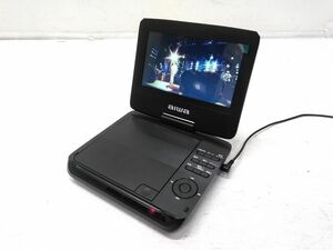 ♪動作品 aiwa アイワ ポータブルDVDプレーヤー XDP-50 2022年製 0914-20E @60♪