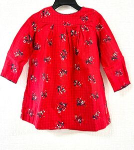 【美品】PETIT BATEAU プチバトー　 ワンピース 女の子　24m/86cm