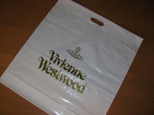 ブランド★ヴィヴィアンウエストウッド Vivienne Westwood ショップ袋 (ビニール製) ショッパー 特大★オーブ★プレゼント用★1度使用のみ