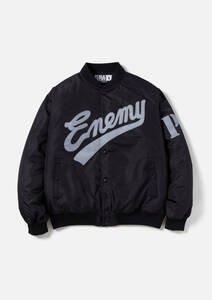 NEIGHBORHOOD × PUBLIC ENEMY × MAJESTIC . BASEBALL JACKET L 新品 国内正規 パブリックエネミー パブリックエナミー マジェスティック