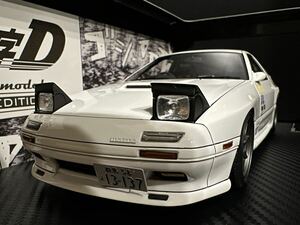 [TV仕様] 1/18 IG2870 INITIAL D Mazda Savanna RX-7 Infini FC3S White イグニッションモデル ignition model 頭文字D FC 高橋涼介 Aa FD