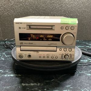 MYM11-385 激安 ONKYO FR-X7 CD/MD TUNER AMPLIFIER 通電OK 中古現状品 ※3回再出品で処分