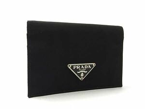 1円 ■美品■ PRADA プラダ テスートナイロン カードケース カード入れ 定期入れ メンズ レディース ブラック系 FB0813