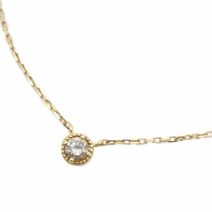 agete アガット ネックレス K18/ダイヤモンド0.07ct【いおき質店】