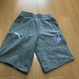 新品！タグなし！保管品！プーマ ハーフパンツ スウェット グレー PUMA 605560-06 メンズシャツ US XS 230円発送！現状品