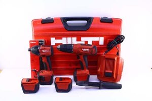 ●HILTI ヒルティ SID14-A/SFH14-A インパクトドライバ/ドリルドライバ 14.4V 3.3Ah コードレス バッテリ4点【10913686】