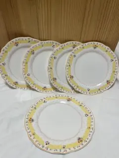 Noritake トゥルーラブ花柄 中皿 5枚セット