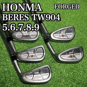 D5 HONMA ホンマ ベレス TW904 アイアン 5.6.7.8.9 5本 S-200 メンズ　右利き　匿名配送　送料無料